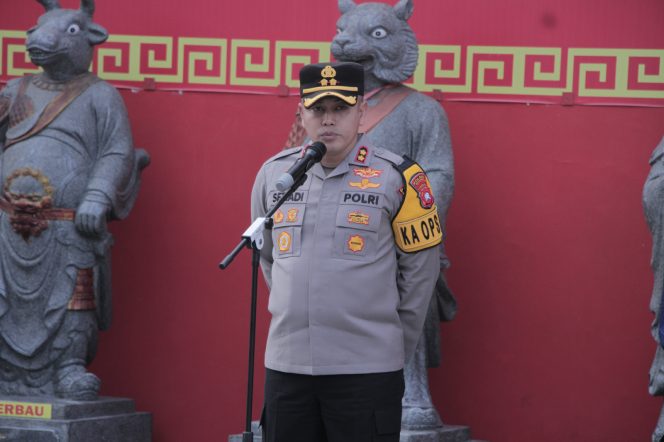 
					Jaga Kondusifitas, Polres Ketapang Gelar Apel Pengamanan Imlek 2025