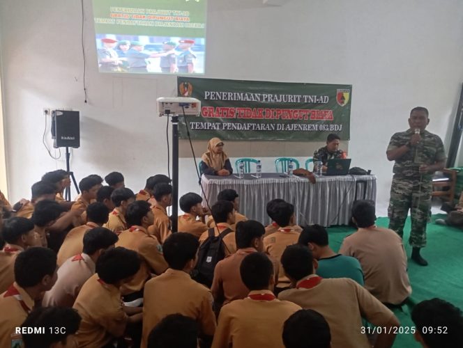 
					Giat Sosialisasi Pendaftaran TNI AD di SMK PGRI Kasembon