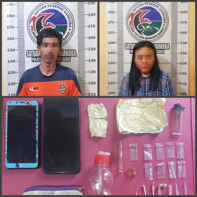 
					Hasil Pengembangan Kasus, Satresnarkoba Polres Polres Tulang Bawang Barat Kembali Berhasil Menangkap Pasutri Pengedar dan Pengguna Narkoba