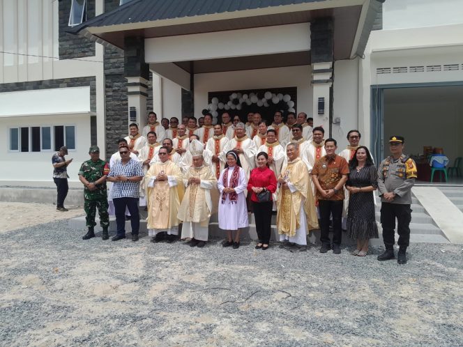 
 Kapolsek Mandor Hadiri Pemberkatan Gedung Biara dan Asrama Putri Pater Van Zeeland, OP