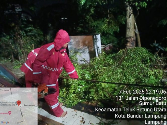 
 Direktorat Samapta Polda Lampung Gelar Patroli Antisipasi Bencana