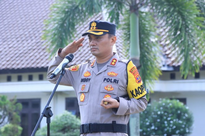 
					Kapolres Lampung Utara Pimpim Apel Gelar Pasukan Operasi Keselamatan Krakatau 2025