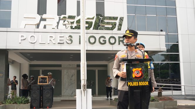 
					Polres Bogor Laksanakan Apel Gelar Pasukan Dalam Rangka Operasi Keselamatan Lodaya 2025