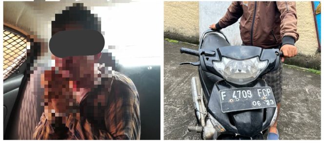 
					Polsek Cibinong Amankan 1 (satu) Orang  Diduga Pelaku Pencurian Kendaraan Bermotor Roda Dua di Pabuaran Cibinong