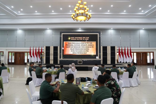 
					Srendam XII/Tpr Gelar Rakernis Bidang Perencanaan dan Anggaran Kodam 2025