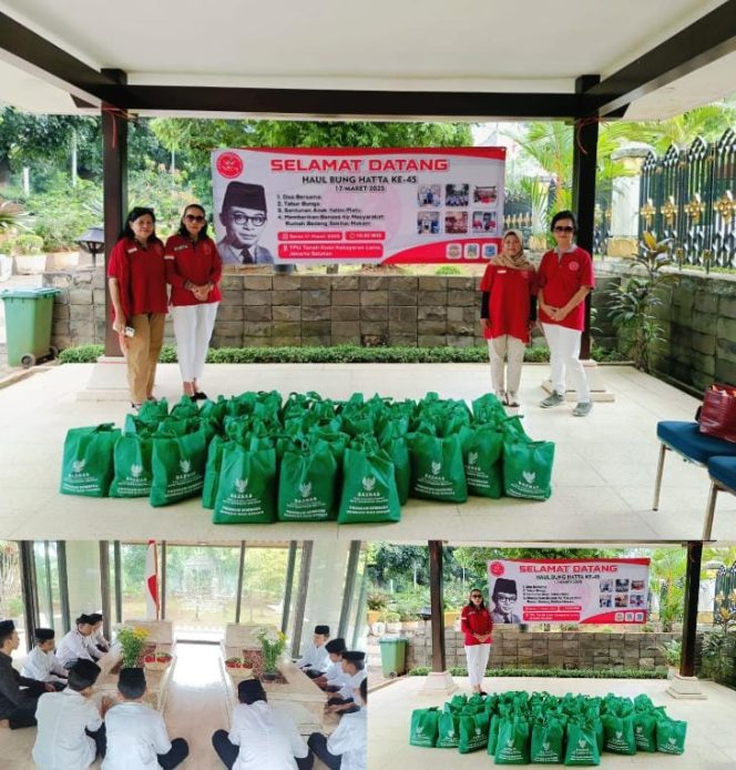 
 Dalam Rangka Haul Bung Hatta ke 45, Yayasan RBTI Gelar Do’a Bersama, Tabur Bunga Sekaligus Salurkan Bantuan Sembako dan Santunan Anak Yatim Piatu