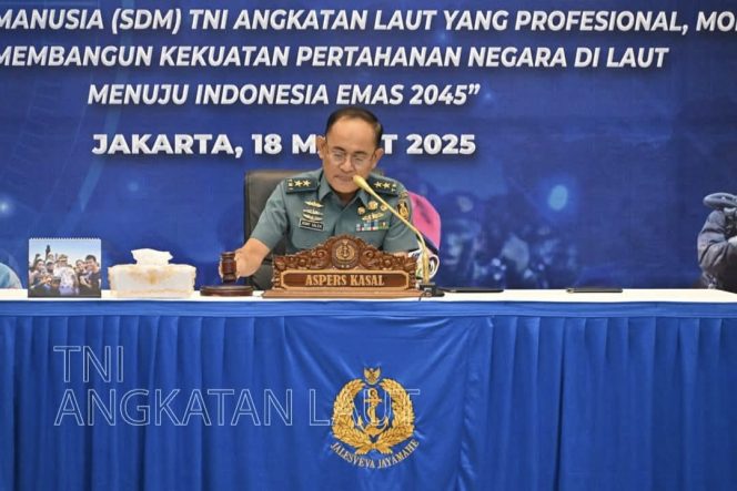 
					Perkuat SDM Unggul Untuk Pertahanan Laut, TNI AL Gelar Rakorpers TNI AL TA 2025