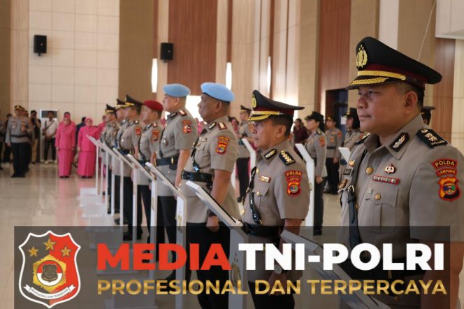 
					Mutasi Jabatan, Polda Lampung Gelar Sertijab Sejumlah Pejabat Utama dan Kapolres