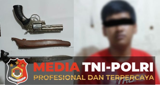 
					Sat Reskrim Polsek Pematang Amankan Seorang Pemuda Kedapatan Membawa Sajam dan Pistol Korek Api