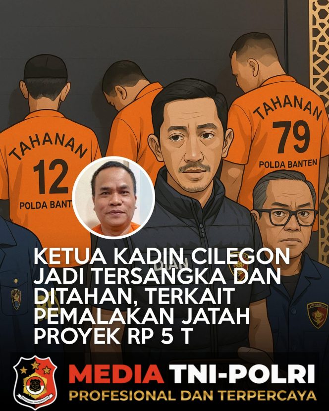 
 Ketua Kadin Kota Cilegon Ditetapkan Sebagai Tersangka dan Ditahan Terkait Kasus Minta Jatah 5 Trilyun
