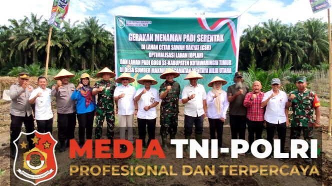 
 Kodim 1015/Sampit Gelar Gerakan Tanam Padi Gogo, Dukung Swasembada Pangan Nasional