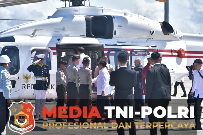 
 Helikopter AW 189 Polri Melaksanakan Pelayanan Penerbangan Kepresidenan untuk Presiden RI dan Presiden Perancis dengan Sukses