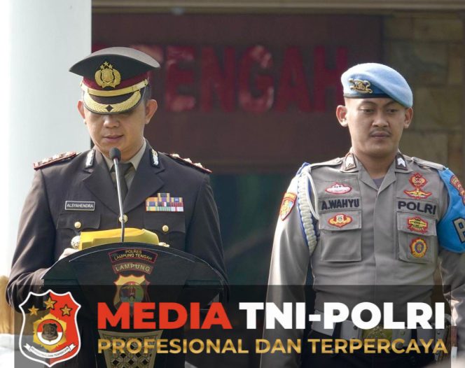 
 Polres Lampung Tengah Gelar Upacara Peringatan Hari Lahir Pancasila ke-80 Tahun 2025