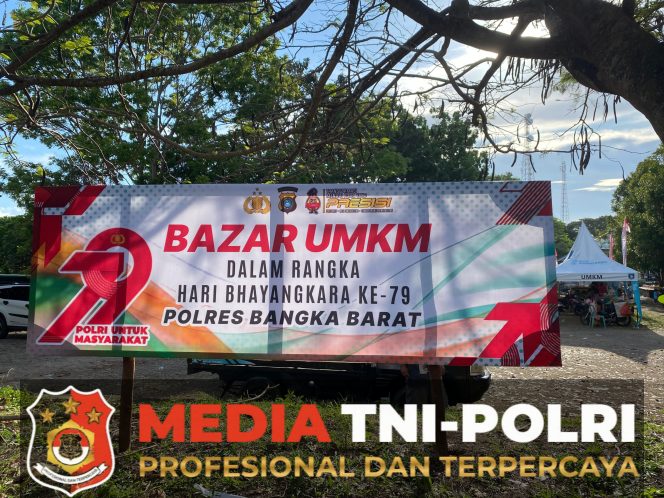 
 Polres Bangka Barat Gelar Bazar UMKM Meriahkan Hari Bhayangkara ke-79, Dorong Ekonomi Masyarakat