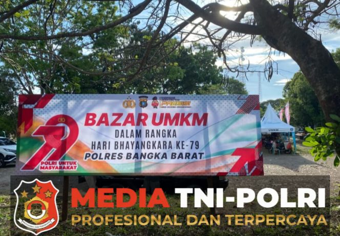 
 Polres Bangka Barat Gelar Bazar UMKM Meriahkan Hari Bhayangkara ke-79, Dorong Ekonomi Masyarakat