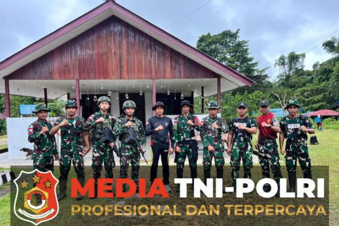 
 Satgas Pamtas Kewilayahan RI-PNG Yonif 763/SBA Gelar Keryabakti Bersama Polres Maybrat di Gereja GKI Sion Aifat Dalam Rangka HUT Bhayangkara