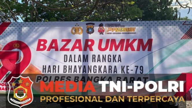 
 Polres Bangka Barat Gelar Bazar UMKM Meriahkan Hari Bhayangkara ke-79, Dorong Ekonomi Masyarakat