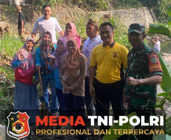
					Polsek Tamansari Bersama Muspika Gelar Aksi Bersih Sungai Ciapus Sambut HUT Bhayangkara ke-79
