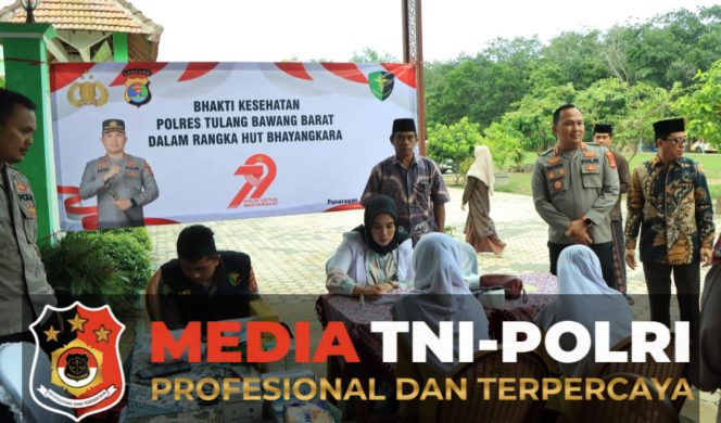 
					Sambut Hari Bhayangkara ke-79, Polres Tulang Bawang Barat Gelar Bakti Kesehatan Wujud Nyata Polri Hadir untuk Masyarakat