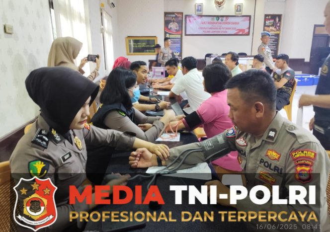 
					Memperingati Hari Bhayangkara Ke-79, Polres Lampung Utara Gelar Bhakti Kesehatan Donor Darah
