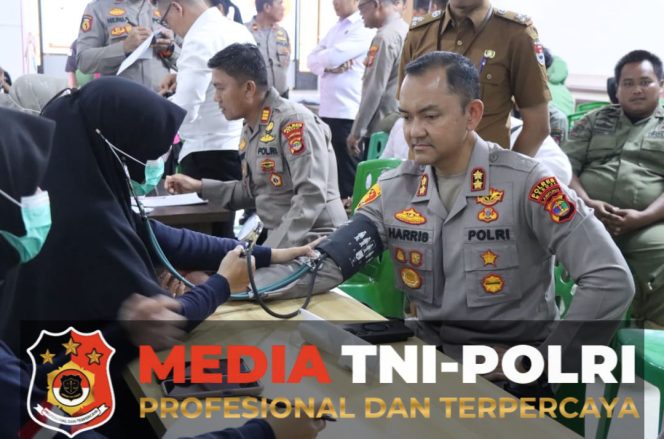 
 Kapolres Mesuji Pimpin Kegiatan Donor Darah Dalam Rangka Memperingati HUT Bhayangkara ke-79