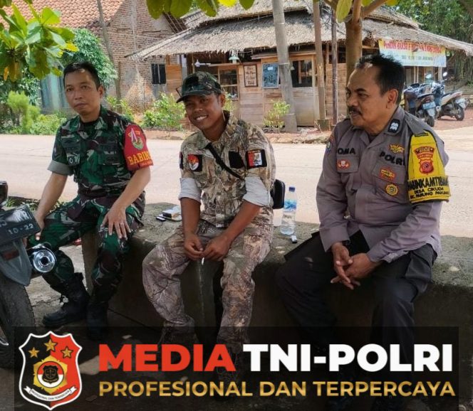 
 Sinergitas TNI–Polri, Bhabinkamtibmas Polsek Parungpanjang sambangi warga dan beri imbauan kamtibmas di Desa Cikuda