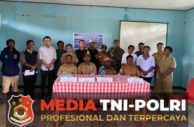 
					Anggota Pos Yappimakot Satgas Yonif 751/VJS melaksanakan Lintas Sektor Serambakon untuk Mengajar dan Sosialisasi Kesehatan di wilayah Distrik Serambakon-Pegunungan Bintang