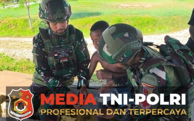 
					Sentuhan Kasih di Tanah Papua, Satgas Yonif 521/DY Berikan Layanan Kesehatan Kepada Masyarakat di Pos Kobakma