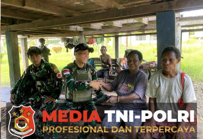 
 TNI Hadirkan Senyum dan Harapan Satgas Yonif 131/Brs Gelar Pelayanan Kesehatan Gratis di Kampung Koya